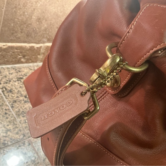 COACH Brown Leather Travel Bag - Picture 7 of 13